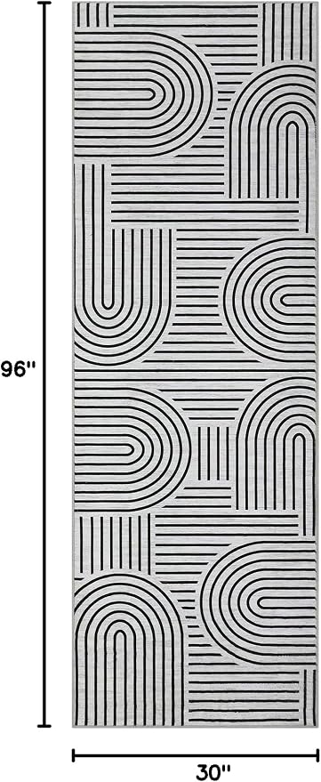 ROYHOME Modern Rug 2.5x8 Runners - Image 2