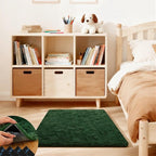 Dark Green Rugs for Bedroom, 2x3 Fluffy Area Rugs for Living Room, Small Fuzzy by Unknown