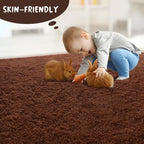 LOCHAS Ultra Soft Indoor Modern Area Rugs 9x12 Fluffy Living Room Carpets - Image 6