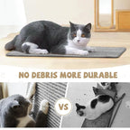 Graciadeco Gray Cat Scratching Mat Sisal, 2 Packs Sisal Fabric Large Cat - Image 6