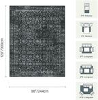 Rugxara 8x10 Area Rugs for Living Room Bedroom, Large Washable Rug, Non Slip & - Image 2