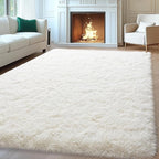 Mugorn 8x10 Area Rugs for Living Room, Large Fluffy Cream White Rugs for Bedroom by MUGORN