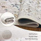 CAPALOCA Machine Washable Rugs Nursery Rug Cute Girl Non Slip Low Pile Water - Image 5