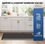 Mattitude Kitchen Mat Cushioned Anti-Fatigue Floor Mat Water Resistant Non-Slip - Image 7