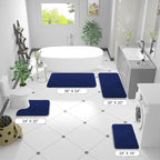 OLANLY Bathroom Runner Rugs 47x20, Extra Soft Absorbent Chenille Bath Rugs - Image 2