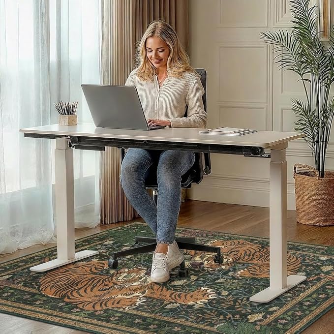 36"x48" Office Chair Mat for Hardwood Tile Floor, Under Desk Carpet Protector - Image 2