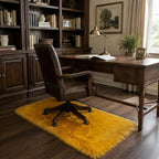 EasyJoy Faux Sheepskin Rug, Fluffy Faux Fur Rug, Ultra Soft Shag Area Rug - Image 6
