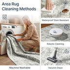6x9 Area Rugs Washable Living Room Rug-No Slip Soft Carpets Modern Abstract - Image 6