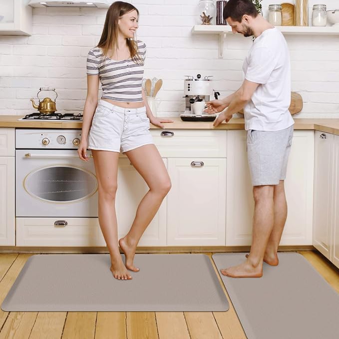 HappyTrends 2 PCS Kitchen Mat Cushioned Anti-Fatigue Floor Mat, Heavy Duty - Image 7