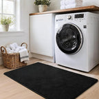 Keeko 2x3 Black Area Rugs for Bedroom Living Room, Soft Modern Indoor Throw - Image 4