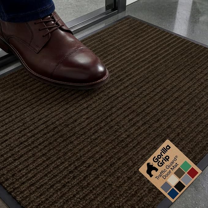 GORILLA GRIP Waterproof Traffic Guard Door Mat, Heavy Duty Entryway Mats by Unknown
