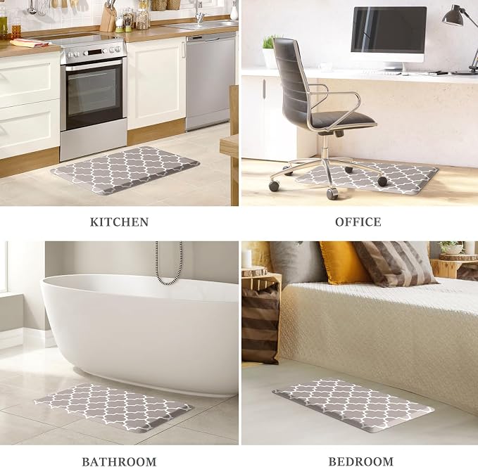 WISELIFE Kitchen Runner Rugs Anti-Fatigue mats, 17.3"x 28", Non Slip Waterproof - Image 7