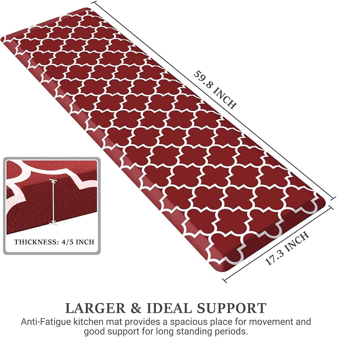 WISELIFE Kitchen Runner Rugs Anti-Fatigue mats - Image 2