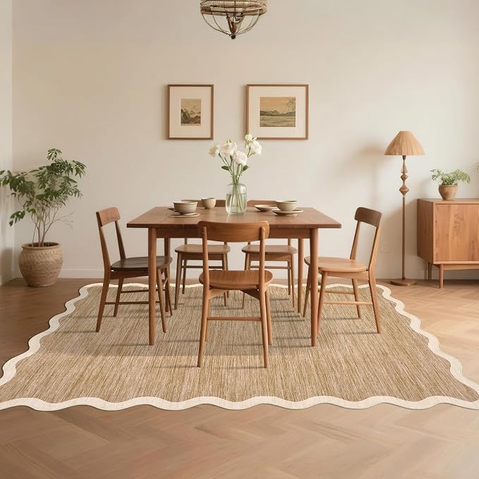 GarveeHome Scalloped Washable Rug 6x9 Rugs - Image 9