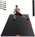 HAPBEAR Large Exercise Mat-7'x5'/6'x8'/6'x9'/6'x10'/6'x12'x8mm, Ultra Durable by HAPBEARFitness