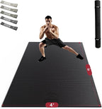 HAPBEAR Large Exercise Mat-7'x5'/6'x8'/6'x9'/6'x10'/6'x12'x8mm, Ultra Durable by HAPBEARFitness