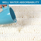 H.VERSAILTEX Bath Rugs for Bathroom Non Slip Bath Mats Extra Thick Chenille - Image 5