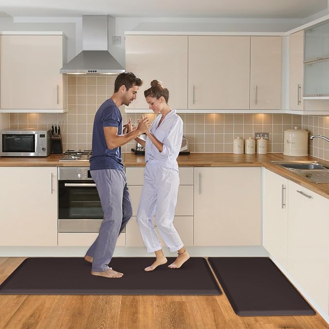 HappyTrends 2 PCS Kitchen Mat Cushioned Anti-Fatigue Floor Mat, Heavy Duty - Image 7