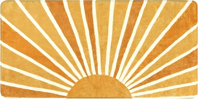 Lahome Washable Sun Boho Runner Rug: 2'x4' Non-Slip Distressed Sun Print - Image 2