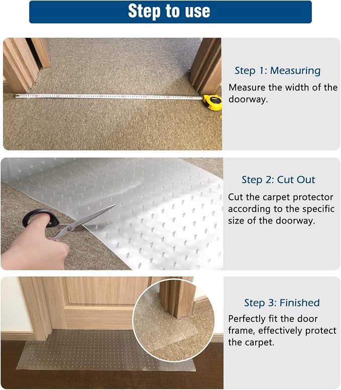 Carpet Protector for Pets 15.7in*3.6FT Cat Scratch Carpet Protector Mat for - Image 6