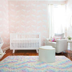 AROGAN Soft Rainbow Area Rugs for Girls Room 4x6 Feet, Fluffy Girls Bedroom Rugs - Image 5