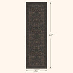 Washable Hallway Runner Rug 2'6"x8' - Image 2