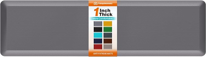 Kitchen Mats for Floor, 1 Inch Extra-Thick Kitchen Rugs, Non-Slip & Waterproof by Unknown