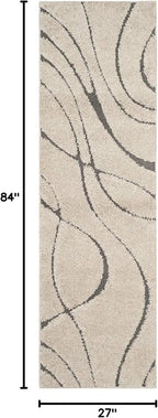 SAFAVIEH Florida Shag Collection Runner Rug - Image 2