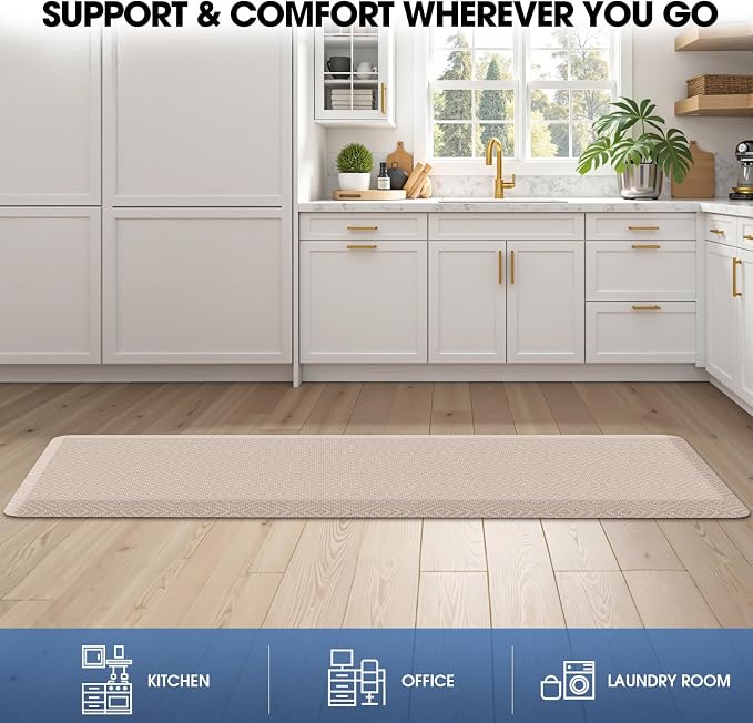 Mattitude Kitchen Mat Cushioned Anti-Fatigue Floor Mat Water Resistant Non-Slip - Image 7