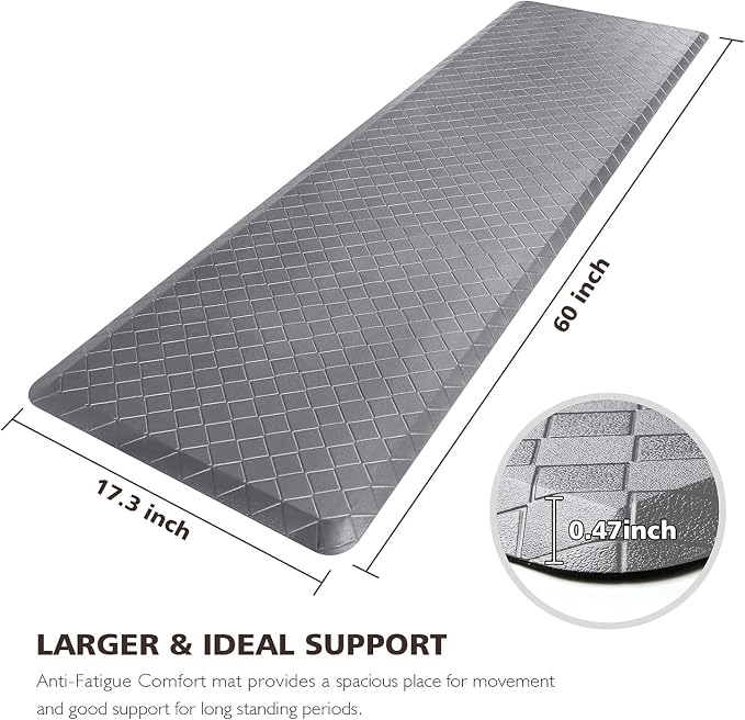 HappyTrends Kitchen Mat Cushioned Anti-Fatigue Floor Mat, Thick Waterproof - Image 2