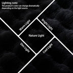 Black Rabbit Plush Rug 6'x9', Fluffy Faux Fur Shaggy Area Rug - Image 6