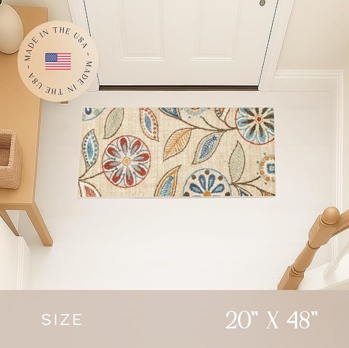 Maples Rugs Reggie Floral Runner Rug - Image 3