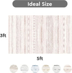 3x5 Pink Area Rug Machine Washable Non Slip Rug Distressed Neutral Moroccan - Image 2