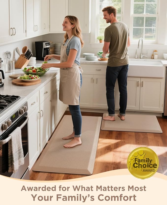 Ophanie Kitchen Mats for Floor, 3/4 Inch Thick, 20x39 Anti Fatigue Cushioned Mat - Image 8