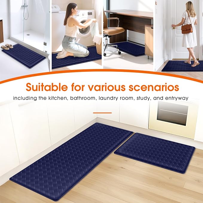 TranquilRelax Kitchen Mats, Cushioned Anti Fatigue Kitchen Mats - Image 4