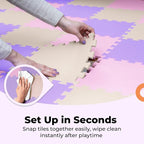 MioTetto Baby Play Mat, Comfortable Playtime Mat – Portable Foam Floor Tiles - Image 6