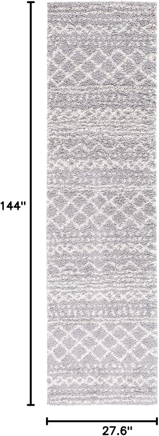 SAFAVIEH Arizona Shag Collection Runner Rug - Image 2