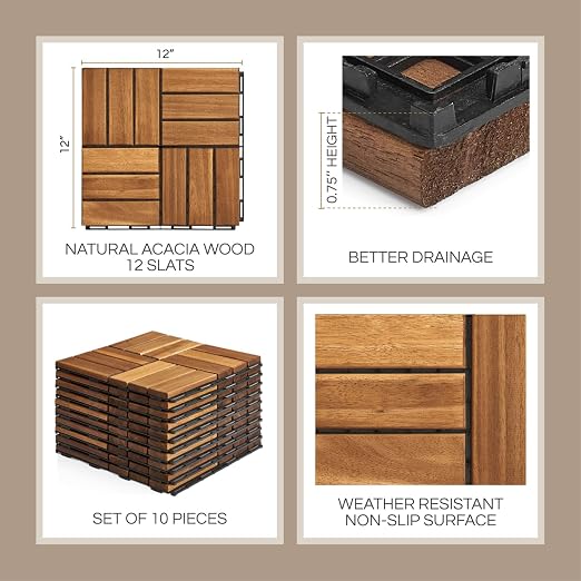 THYOI Premium Deck Tiles, Patio Flooring - Image 2