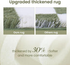 Super Soft Rug for Bedroom, 6x9 Ft Green and White Area Rug Classic Checkered - Image 6