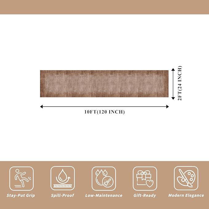 2x10 ft Washable Hallway Runner Rug – Non-Slip Long Carpet Runners - Image 2