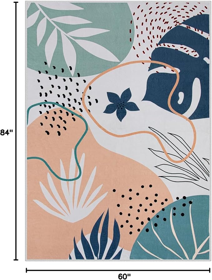 Lahome Washable Area Rug 5x7 - Image 2