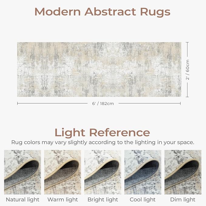 2x6 Washable Runner Rug Non-Slip - Image 2
