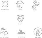 JONATHAN Y Moroccan Geometric Indoor Outdoor Square Area Rug 8X8 Black/Gray - Image 9
