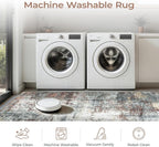 5x7 Area Rugs, Abstract Modern Machine Washable Rugs - Image 5