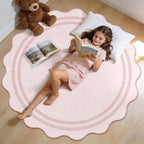 Washable 5ft Area Rugs for Living Room, Solid Pink Non Slip Rugs for Bedroom - Image 6