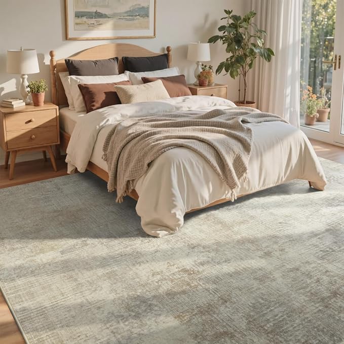 4x6 Ft Area Rugs for Living Room, Soft Non-Slip Washable Rugs Modern Abstract - Image 4