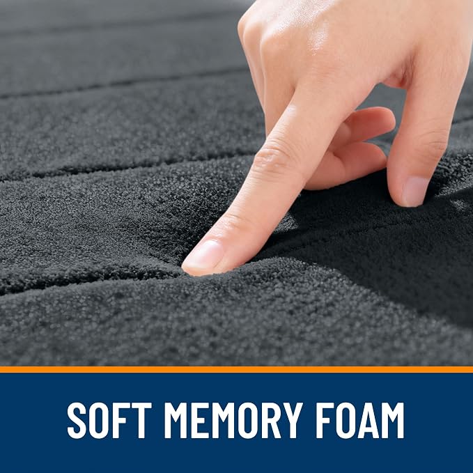 OLANLY Memory Foam Bath Mat 44x24, Super Soft Absorbent Bathroom Rugs, Quick Dry - Image 5
