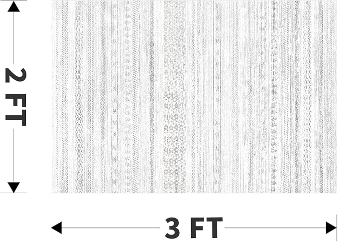 Small Area Rug-2x3 Entryway Rug Non Slip Washable Low Pile Indoor Door Mat - Image 2