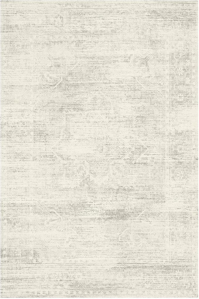 Latte&Fog 2x10 Washable Hallway Long Runner Rug, Non Slip Low Pile Ivory - Image 5