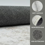 Washable 4×6 Area Rugs for Living Room, Vintage Floral Rug Soft Non Slip Stain - Image 4